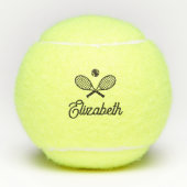 Aangepaste naam Moderne handschriftenballs Tennisballen (Voorkant)