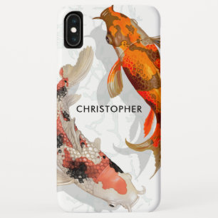 Aangepaste naam Moderne Japanse Koi-vis Case-Mate iPhone Case