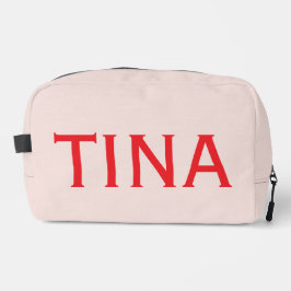 Aangepaste Naam Moderne Minimalistische Cosmetisch Toilettasje