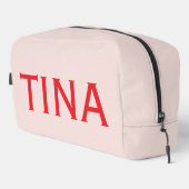 Aangepaste Naam Moderne Minimalistische Cosmetisch Toilettasje (Rechterhoek)