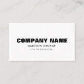 Aangepaste naam moderne minimalistische sociale me visitekaartje (Voorkant)