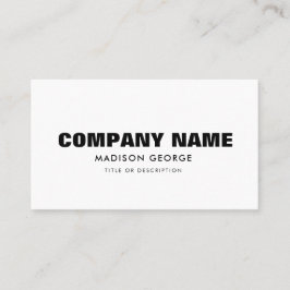 Aangepaste naam moderne minimalistische sociale me visitekaartje