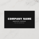 Aangepaste naam moderne minimalistische sociale me visitekaartje (Voorkant)