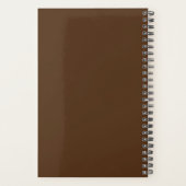 Aangepaste naam moderne monogram minimale dagelijk planner (Achterkant)