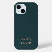 Aangepaste naam moderne professionele minimalistis Case-Mate iPhone case (Achterkant)
