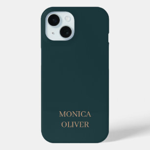 Aangepaste naam moderne professionele minimalistis iPhone 15 case