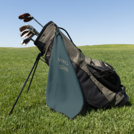 Aangepaste naam moderne professionele minimalistis golfhanddoek