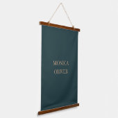 Aangepaste naam moderne professionele minimalistis hangend wandkleed (Gebogen)