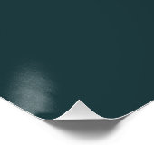 Aangepaste naam moderne professionele minimalistis perfect poster (Hoek)