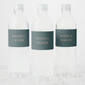 Aangepaste naam moderne professionele minimalistis waterfles etiket (Flessen)
