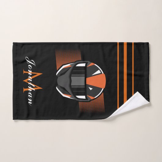 Aangepaste naam moderne racemet motorfietsen handdoek (Handdoek)
