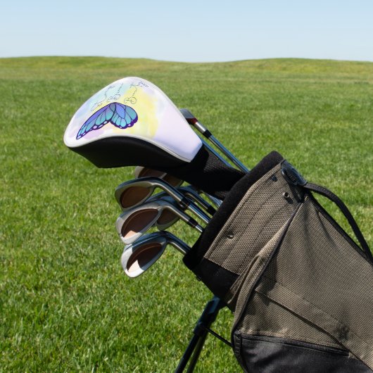 aangepaste naam moderne vrouwen golfheadcover (Insitu)