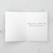 Aangepaste naam Moederdag Vloertuinkleding Kaart (Binnen)