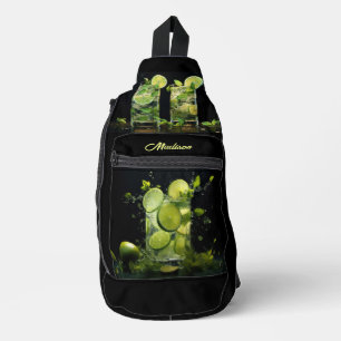 Aangepaste naam Mojito Cocktail Sling Bag