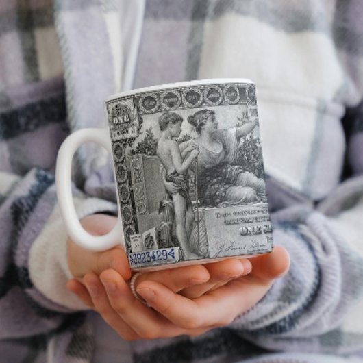 Aangepaste naam Mok - 1896 Black Dollar Note - voo