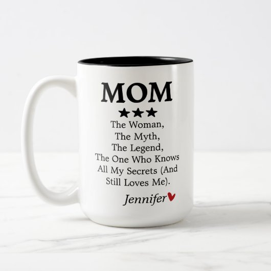 Aangepaste Naam Mok voor Mam, Verjaardagscadeau vo (Links)