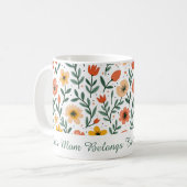 Aangepaste naam Mok voor moeder - "Deze moeder beh (Voorkant links)