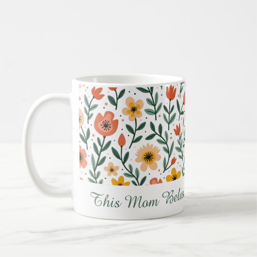 Aangepaste naam Mok voor moeder - "Deze moeder beh (Links)