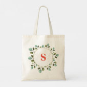 Aangepaste naam Monogram aanjager ontwerp Canvas t Tote Bag (Achterkant)