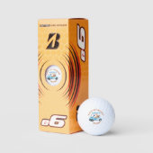 Aangepaste naam Monogram Cart Golfballen (Verpakking)
