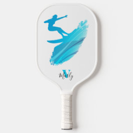 Aangepaste naam &Monogram Chic Carbon Fiber Pickle Pickleball Paddle