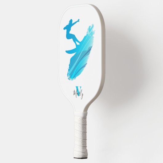 Aangepaste naam &Monogram Chic Carbon Fiber Pickle Pickleball Paddle (Links)