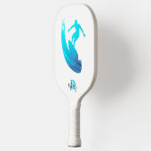 Aangepaste naam &Monogram Chic Carbon Fiber Pickle Pickleball Paddle (Links)