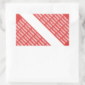 AANGEPASTE NAAM MONOGRAM Duiken SYMBOOL Vlag Rechthoekige Sticker (Tas)