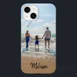 Aangepaste naam Monogram Foto Hoesje-Mate iPhone C Case-Mate iPhone 14 Hoesje<br><div class="desc">Viel je gezin met deze aangepaste iPhone case. Pas het aan door de foto met één van uw te vervangen en jouw naam of monogram toe te voegen.</div>
