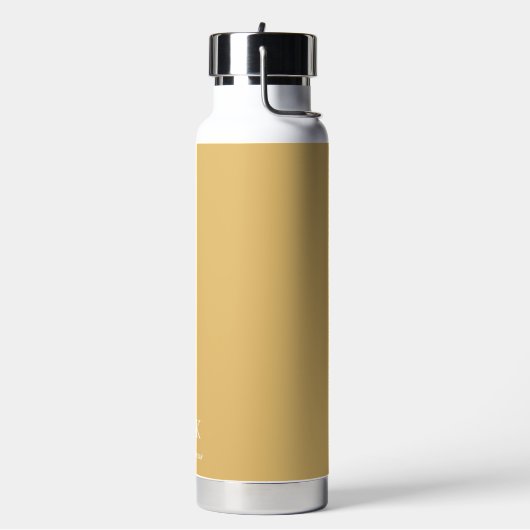 Aangepaste naam Monogram Geel Waterfles (Links)