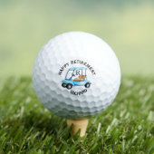 Aangepaste naam Monogram kar Pensionering Golfballen (Insitu Shirt)