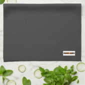 Aangepaste naam monogram moderne ontwerptrendy zwa theedoek (Gevouwen)