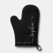 Aangepaste naam, monogram ovenwant (Voorkant)