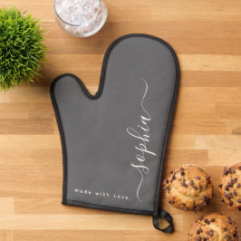 Aangepaste naam, monogram ovenwant