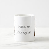 Aangepaste naam Monogram Paard met hoogte Koffiemok (Center)