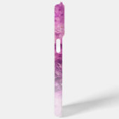 Aangepaste naam Monogram Paarse Ombre Crystals Case-Mate iPhone Case (Achterkant / Rechts)