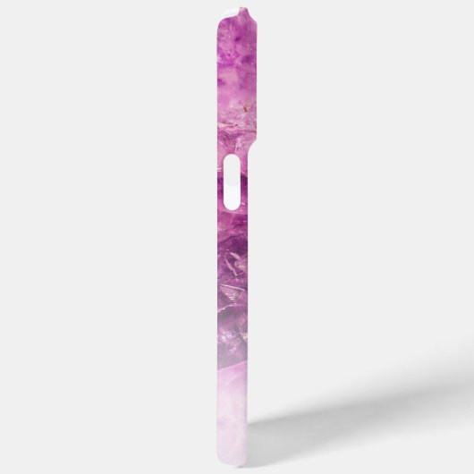 Aangepaste naam Monogram Paarse Ombre Crystals Case-Mate iPhone Case (Achterkant / Rechts)