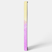 Aangepaste naam Monogram Pastel Chic Waterverf Samsung Galaxy Hoesje (Linkerkant)