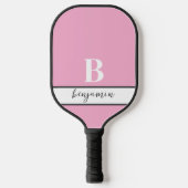 Aangepaste naam Monogram Roze Pickleball Paddle (Voorkant)