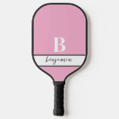 Aangepaste naam Monogram Roze Pickleball Paddle (Achterkant)