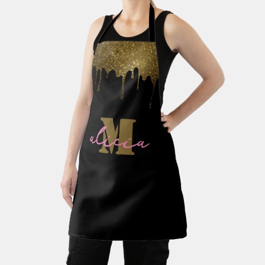 Aangepaste naam Monogram Schort Aangepast (Insitu)