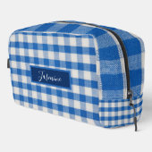 Aangepaste naam monogram toilettasje (Rechterhoek)