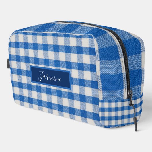 Aangepaste naam monogram toilettasje (Rechterhoek)