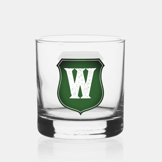 Aangepaste naam monogram whisky glas cadeau (Voorkant)