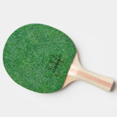 Aangepaste naam Monogram Zen Green Grass Natuur Tafeltennisbatje (Zijkant)