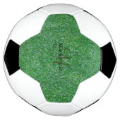 Aangepaste naam Monogram Zen Green Grass Natuur Voetbal (Gedraaid)