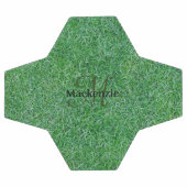 Aangepaste naam Monogram Zen Green Grass Natuur Voetbal (Enkel)