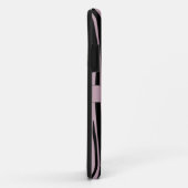 Aangepaste naam Monogrammed Zebra stripes patroon Case-Mate iPhone Case (Achterkant/rechts)