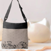 Aangepaste naam & monogrampatroon crossbody tas