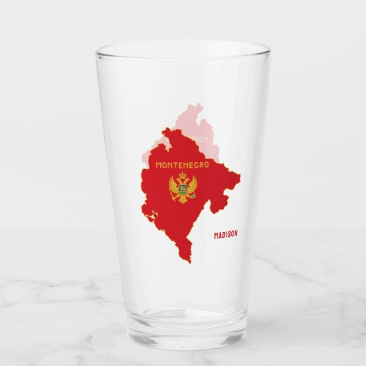Aangepaste naam Montenegro Glas (Voorkant)